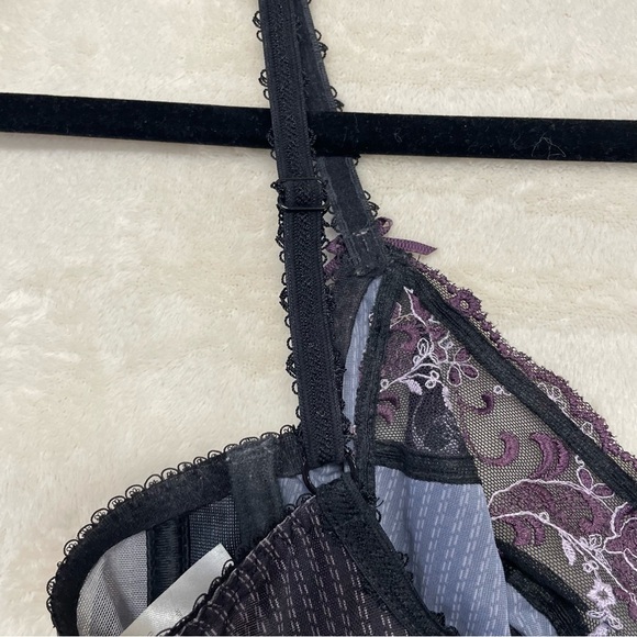 Fantasie Women's Skylar Underwire Full Coverage Bra Womens 32D pinstripe lace - Picture 6 of 9